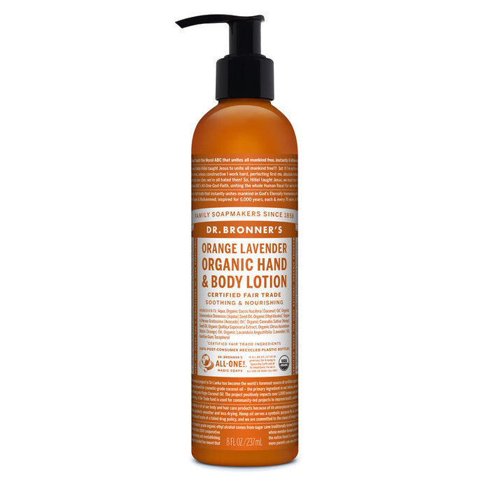 Dr Bronner's Lotion Orange Lavender 237ml
