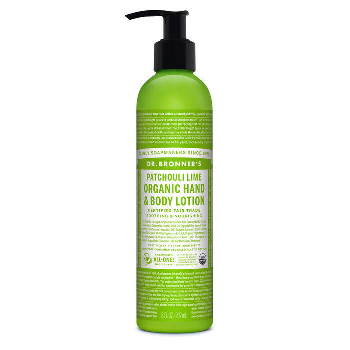 Dr Bronner's Lotion Patchouli Lime 237ml