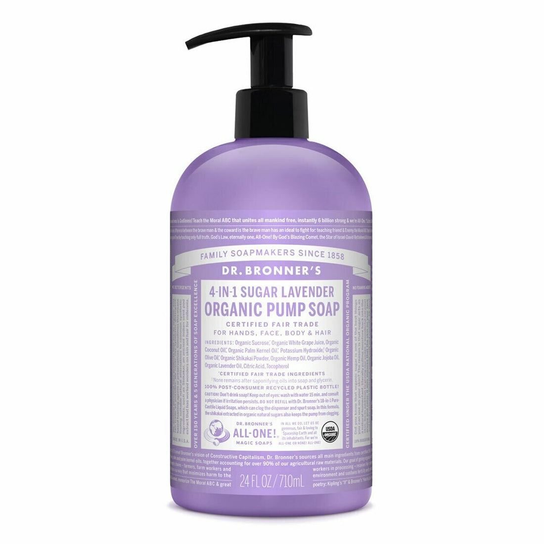 Dr Bronner's Hand & Body Lavender 710ml
