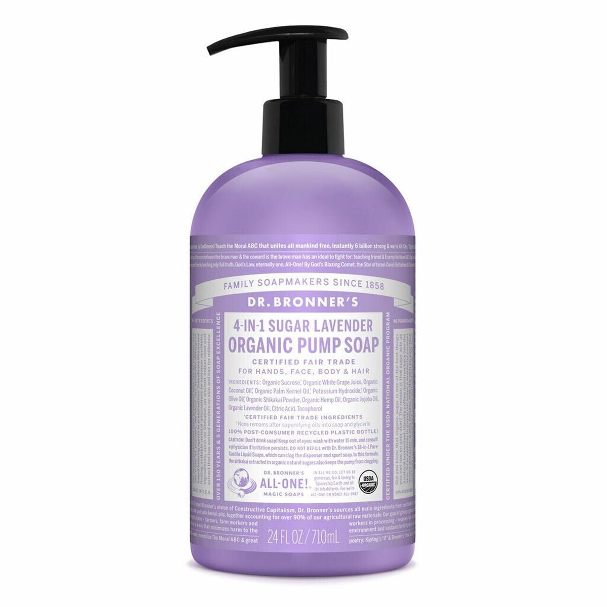 Dr Bronner's Hand & Body Lavender 710ml