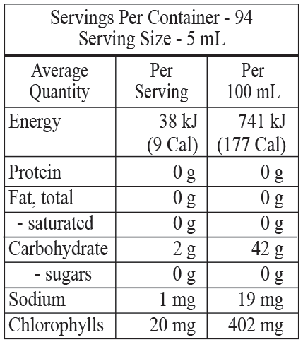 Nature's Sunshine Liquid Chlorophyll [VOL:473ML]