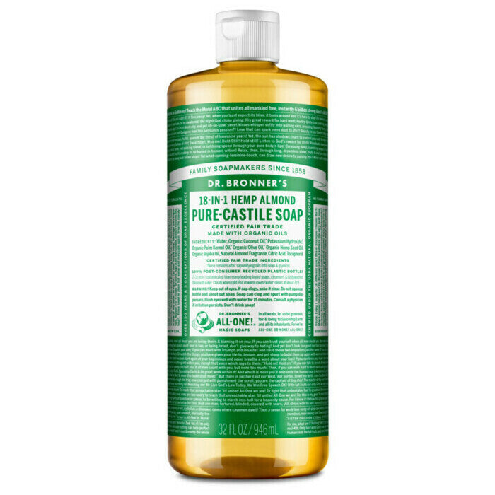 Dr Bronners Castile Liquid Soap 946ml Almond