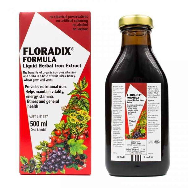 Floradix Formula Liquid Herbal Iron Extract [VOL:500ML]