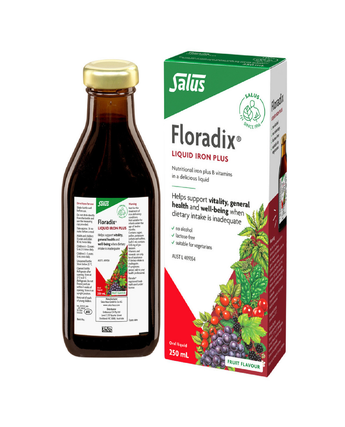 Floradix Formula Liquid Herbal Iron Extract [VOL:250ML]