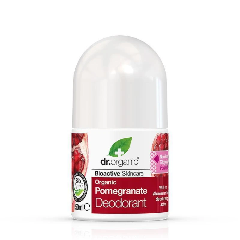 Dr Organic Roll On Deodorant Pomegranate 50ml