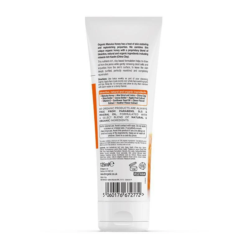 Dr Organic Face Mask Manuka Honey 125ml