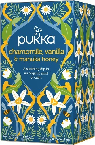 Pukka Chamomile, Vanilla & Manuka Honey Tea - 20 Tea Sachets