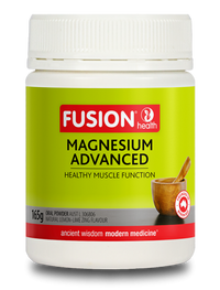 Fusion Magnesium Advanced Lemon-Lime Zing Flavoured Oral Powder [SZ:165G]