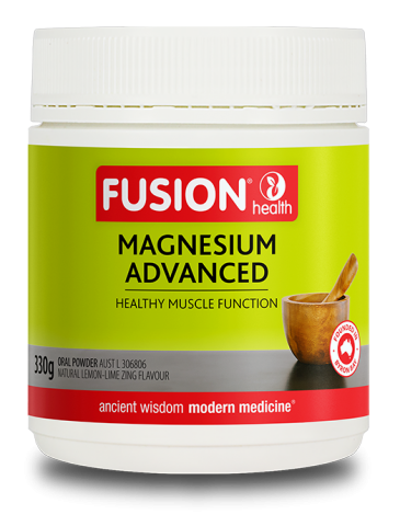 Fusion Magnesium Advanced Lemon-Lime Zing Flavoured Oral Powder [SZ:165G]