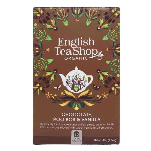 English Tea Shop Chocolate, Rooibos & Vanilla - 20 Tea Bag Sachets