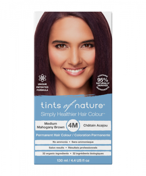 Tints of Nature 4M Medium Mahogany Brown Permanent Hair Dye