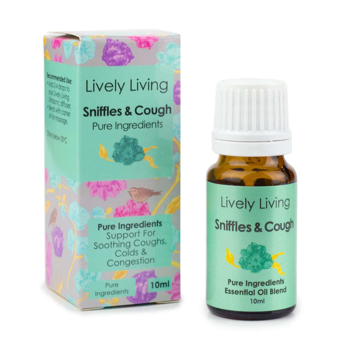 Lively Living Sniffles & Cough Essential Oil Blend 10mL