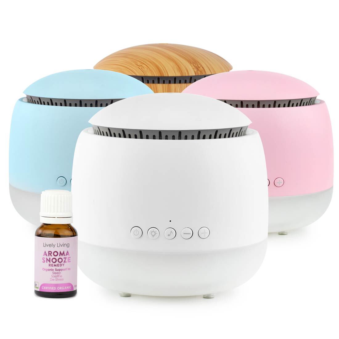 Lively Living Aroma-Snooze Diffuser - Pink