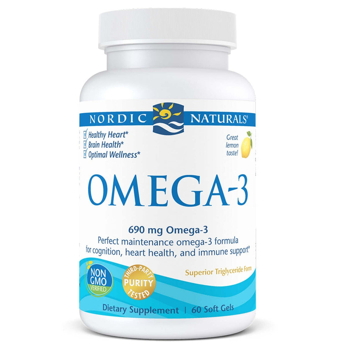 Omega-3 Fish Oil Lem [FOR:CAPSULE SZ:60 CAPSULES]