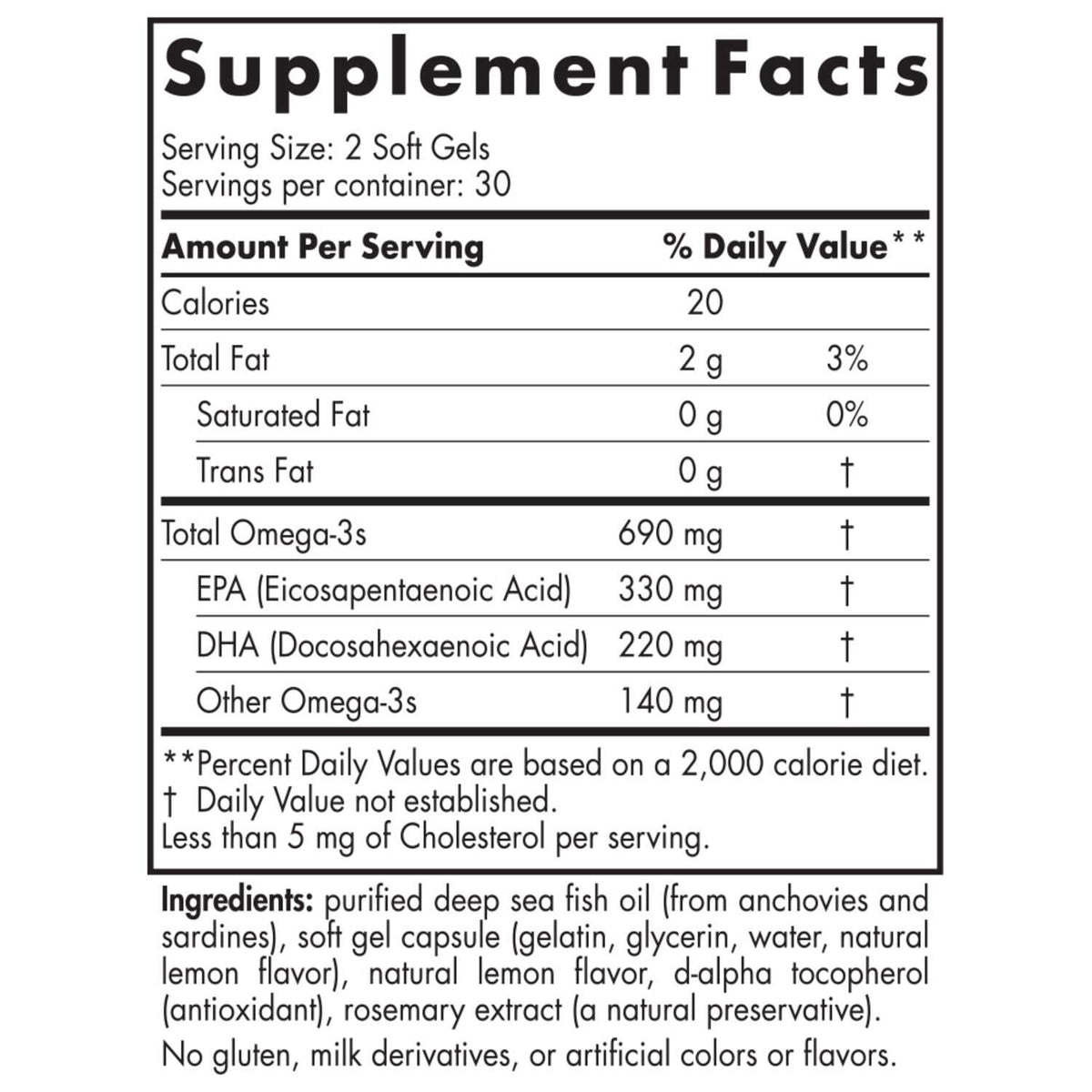 Omega-3 Fish Oil Lem [FOR:CAPSULE SZ:60 CAPSULES]