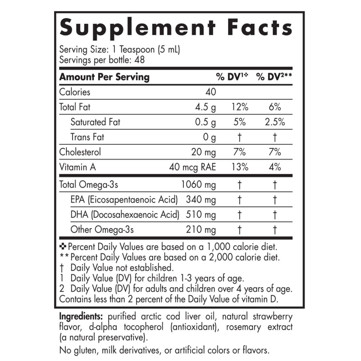 Arctic Cod Liver Oil [FLA:STRAWBERRY SZ:237ML]