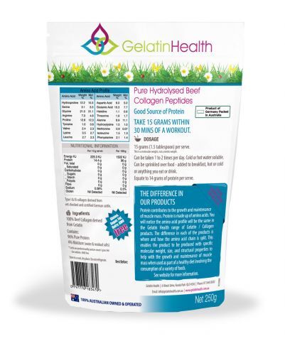 Gelatin Health Muscles 250g