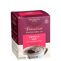Teeccino Caffiene-Free Vanilla Nut Herbal Coffee Medium Roast - 10 Teabags