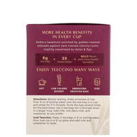 Teeccino Caffiene-Free Hazelnut Herbal Coffee Medium Roast - 10 Teebags
