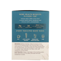 Teeccino Dandelion Dark Roast Herbal Tea - 10 Teabags