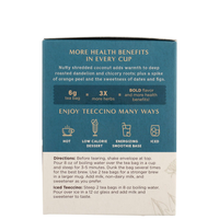 Teeccino Dandelion Coconut Roasted Herbal Tea - 10 Teabags