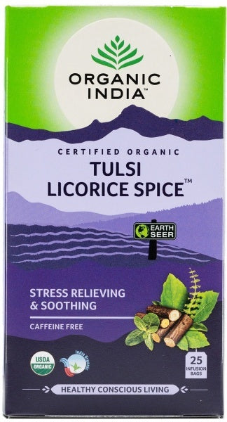 Organic India Tulsi Licorice Spice Tea - 25 Teabags
