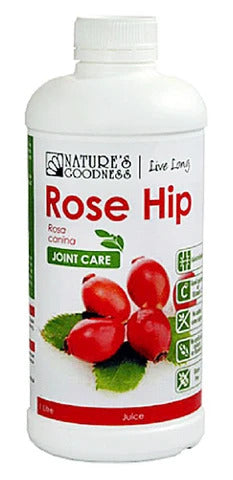 Nature's Goodness Rose Hip Juice 1L Joint Care Formula