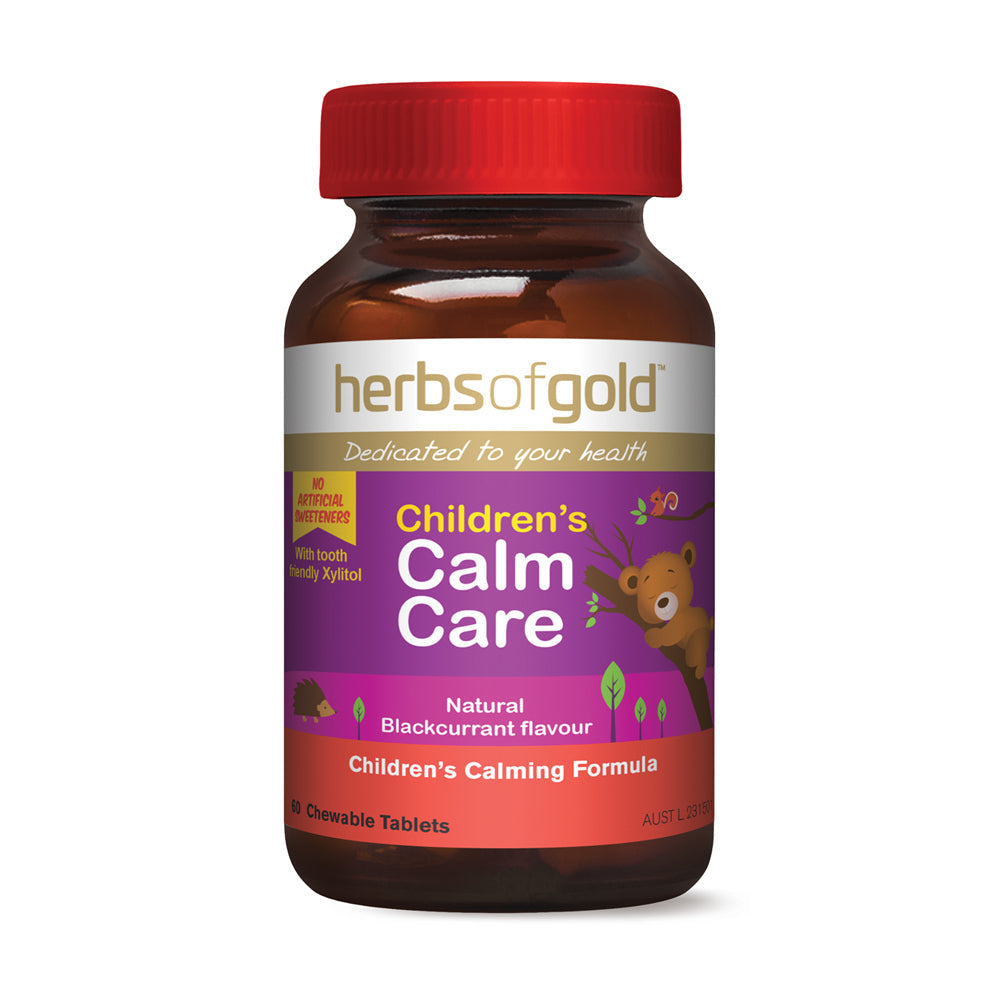 Herbs of Gold Children's Calm Care 60 Chewable Tablets