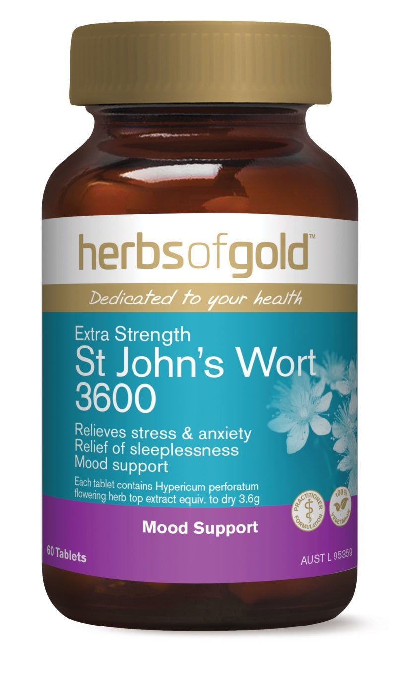 Herbs of Gold St Johns Wort 3600 60 Tablets