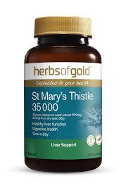 Herbs of Gold St Mary's Thistle 35 000 60 Tablets