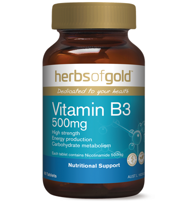 Herbs of Gold Vitamin B3 500mg 60 Tablets