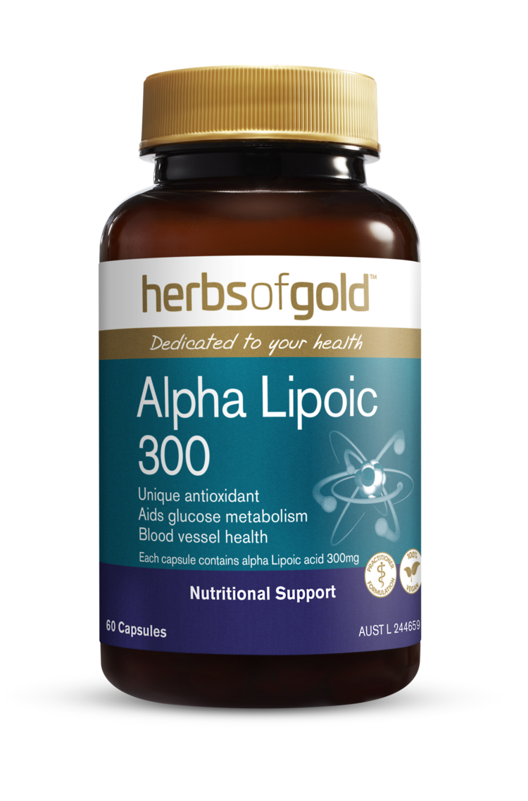 Herbs Of Gold Alpha Lipoic 300 60 Capsules