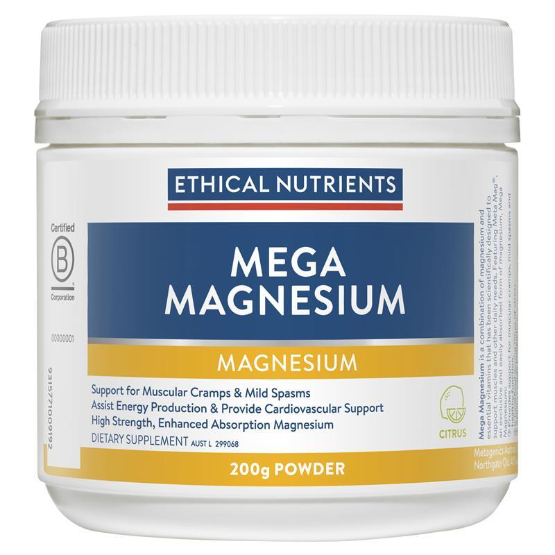 Ethical Nutrients Mega Magnesium Citrus 200g
