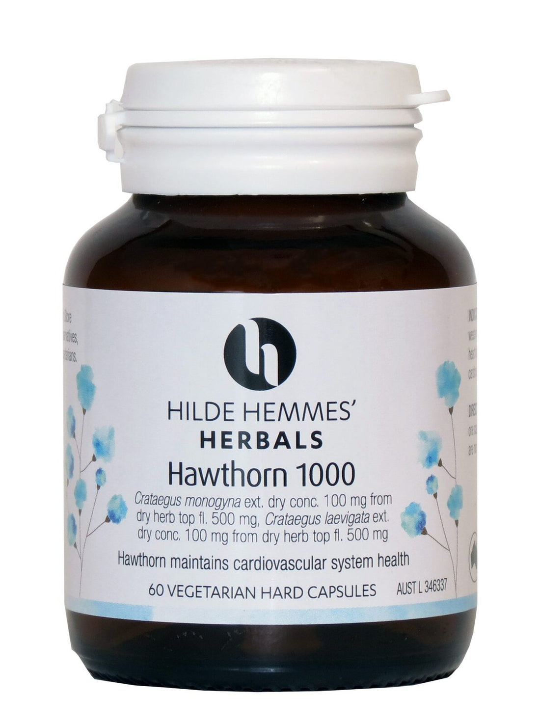 Hilde Hemmes' Herbals Hawthorn 1000 - 60 Vege Caps