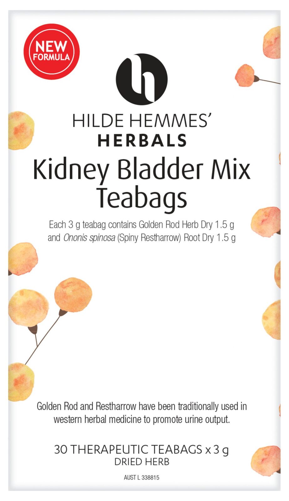 Hilde Hemmes' Herbals KBM-Kidney Bladder Mix - 30 Teabags