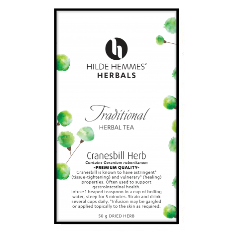 Hilde Hemmes' Herbals Cranesbill Herb - 50g Herbal Tea