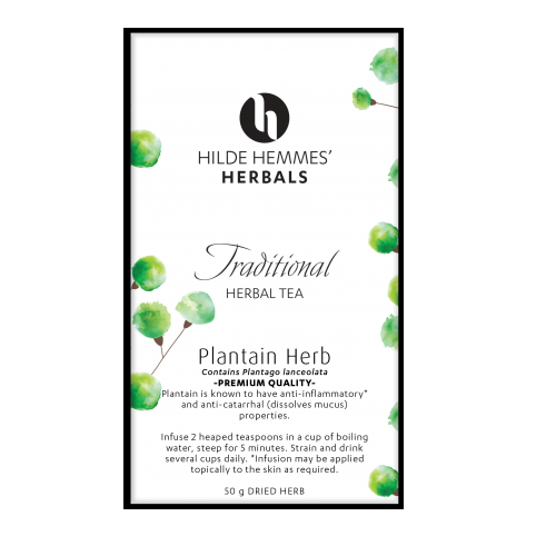 Hilde Hemmes' Herbals Plantain Herb - 50g Herbal Tea