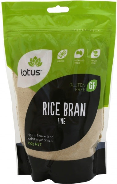 Lotus Fine Rice Bran 450g