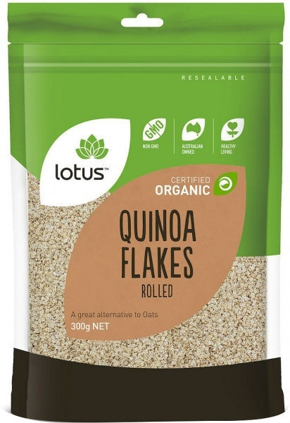 Lotus Certified Organic Quinoa Flakes Rolled 300g 2