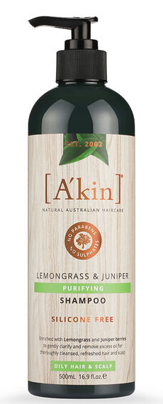 Akin Purifying Lemongrass & Juniper Shampoo [SZ:500ML]