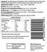 Green Nutritionals Organic Green Vitamin C [SZ:100G TYP:POWDER]