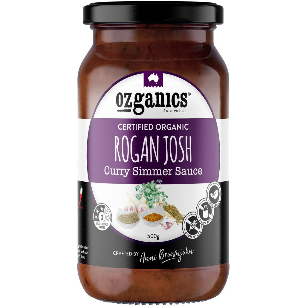 Ozganics Roghan Josh Curry Sauce 500g