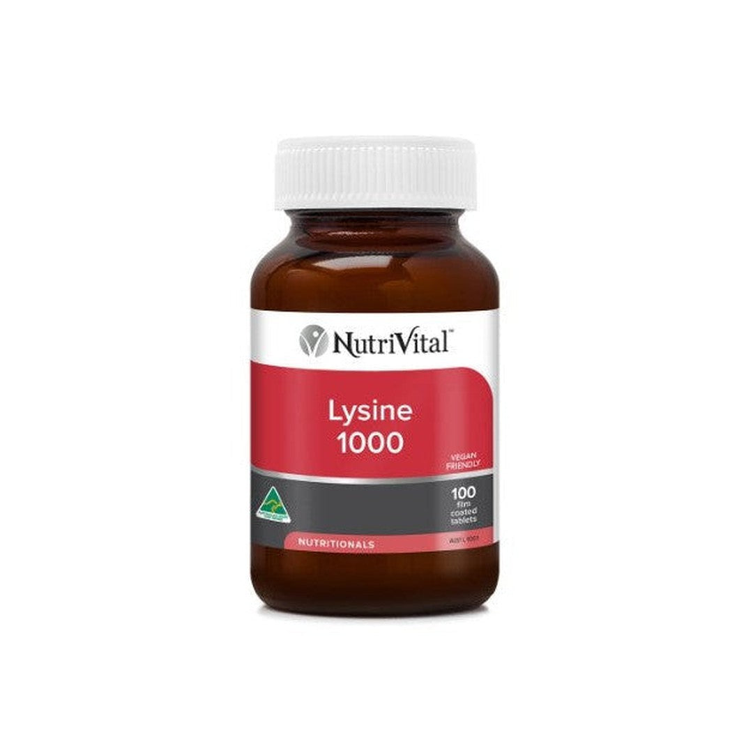 Nutrivital Lysine 1000mg 100 Tablets