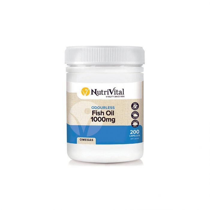 Nutrivital Odourless Fish Oil 1000mg - 400 Capsules