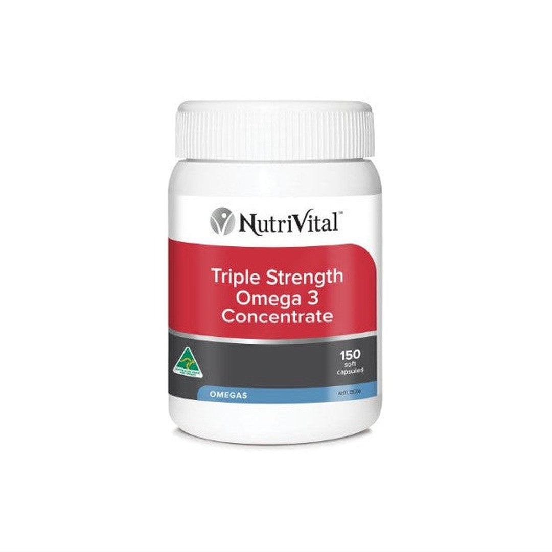 Nutrivital Triple Strength Omega 3 Concentrate 150 Capsules