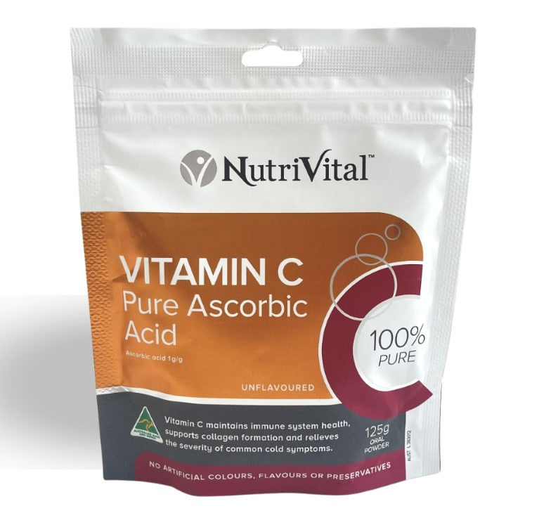 Nutrivital Vitamin C Pure Ascorbic Acid Powder 125g