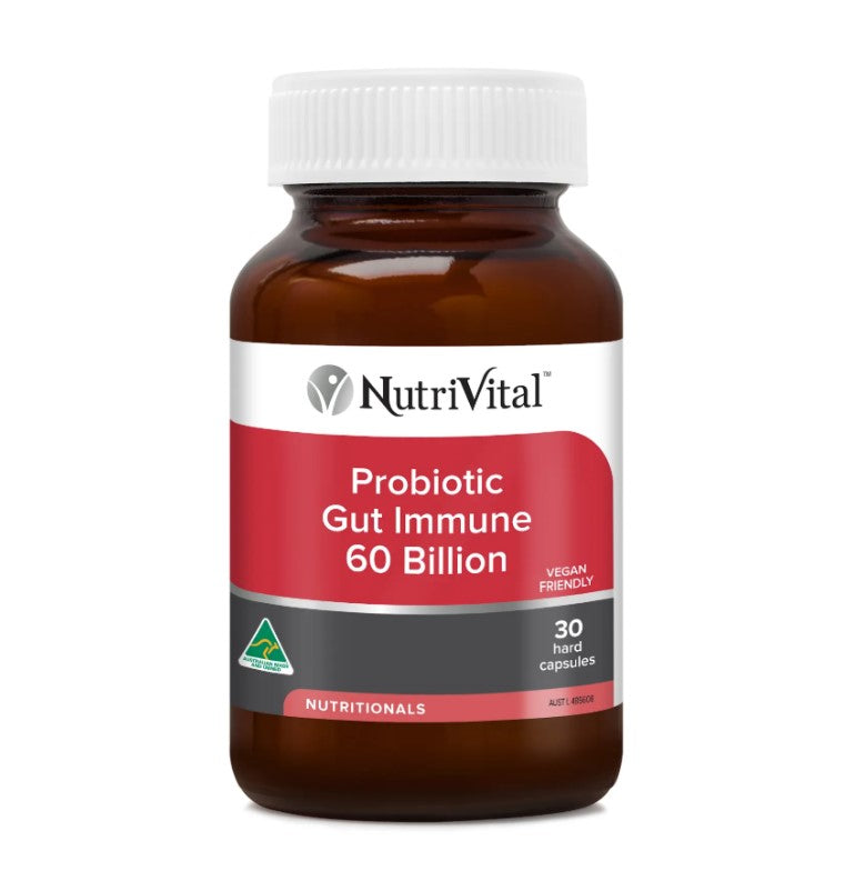 Nutrivital Probiotic Gut Immune 60 Billion 30 Capsules