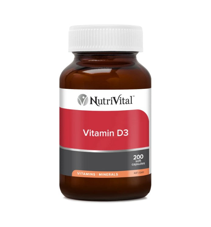 Nutrivital Vitamin D3 200 Capsules