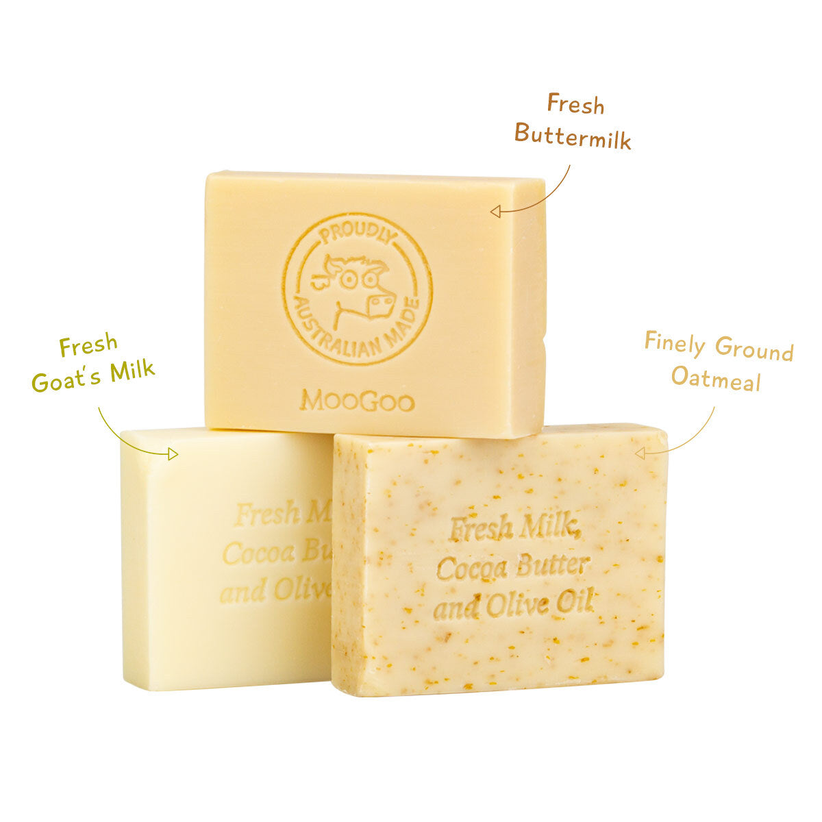 MooGoo Hydrating Cleansing Bars 130g [TYP:GOAT'S MILK]