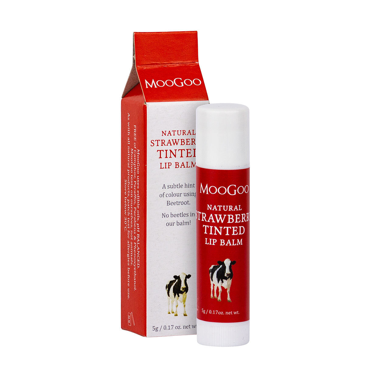 MooGoo Edible Lip Balm 5g [TYP:STRAWBERRY TINTED]